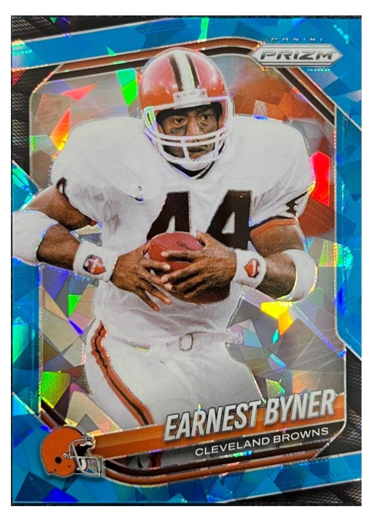 2025 Panini Prizm Base Set Earnest Byner Blue Ice #14 card