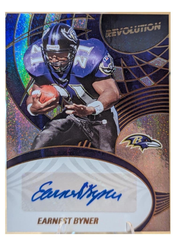 2025 Panini Revolution Autographs Earnest Byner #4 card