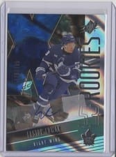2025-26 SPx Blue Autograph Parallel - Rookies Easton Cowan #F-EC card