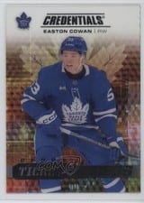 2025-26 Upper Deck Credentials Acetate Debut Ticket Access Easton Cowan #DTAA-EC