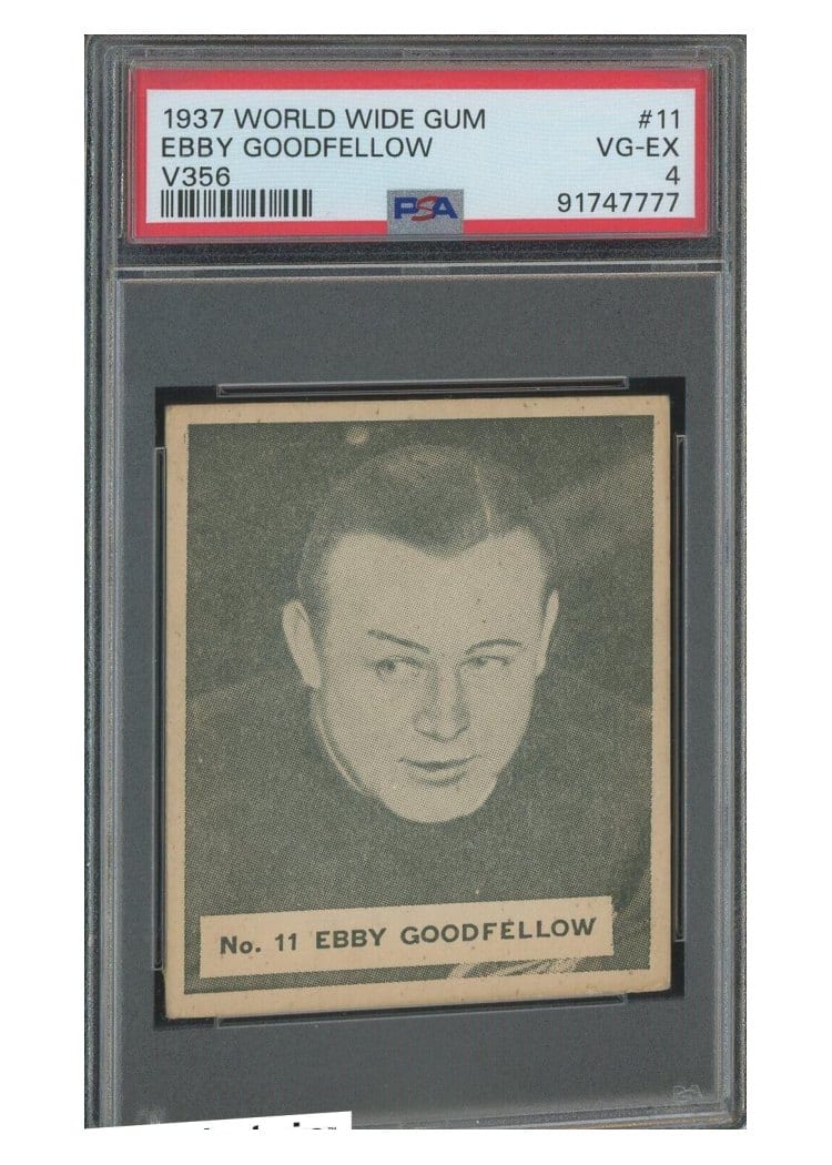 1937 V356 World Wide Gum Ebby Goodfellow #11 card