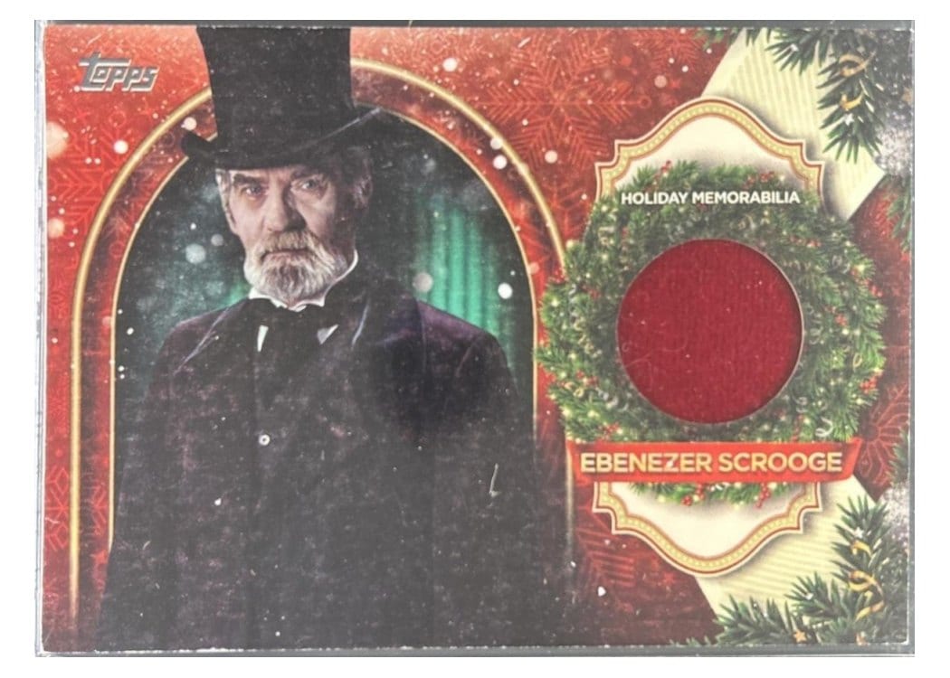 2025 Topps Holiday Holiday Faux Relics Ebenezer Scrooge #HFR-ES card
