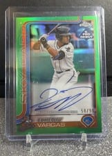 2025 Topps Pro Debut Chrome Autographs Echedry Vargas #PDC-155 card