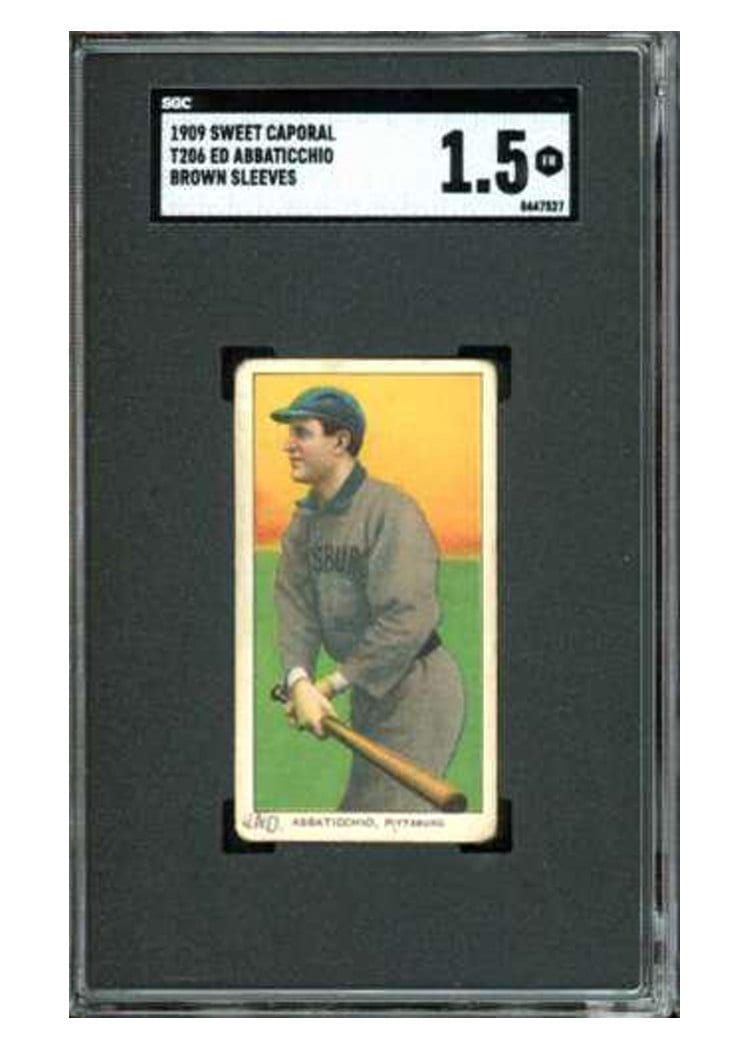 1909 T206 Sweet Caporal 150 Factory 30 Ed Abbaticchio card