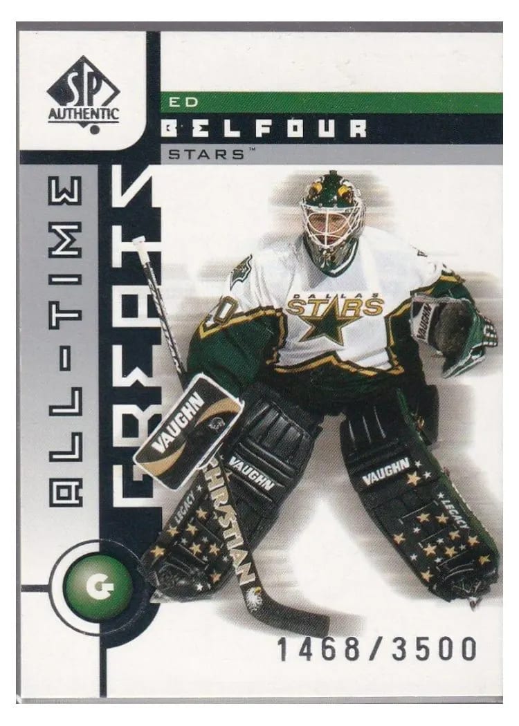 2001 SP Authentic Ed Belfour #96 card