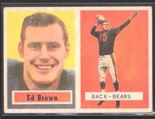 1957 Topps Ed Brown #43 card