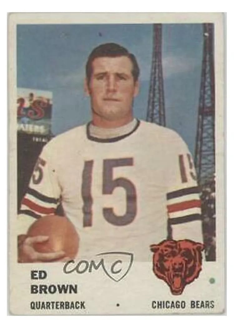 1961 Fleer Ed Brown #1 card
