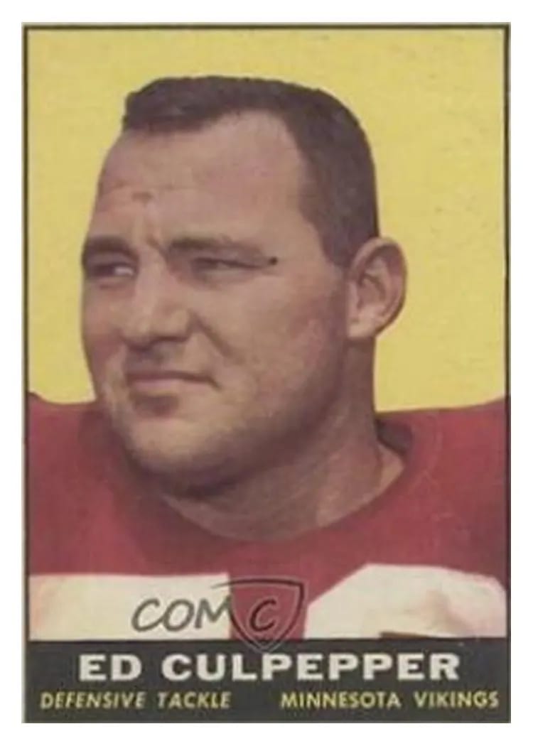 1961 Topps Ed Culpepper #84 card