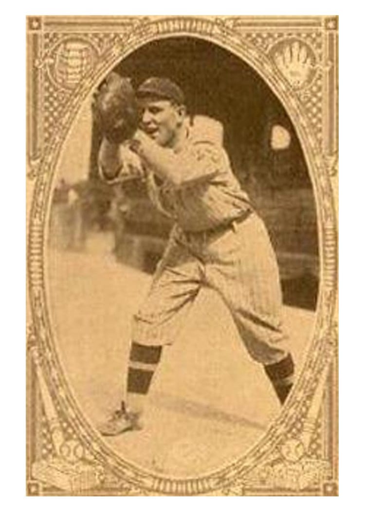 1922 E120 American Caramel Ed Gharrity card