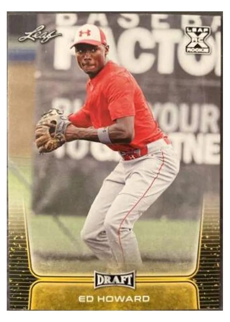 2020 Leaf Draft Base Set Ed Howard #39 card