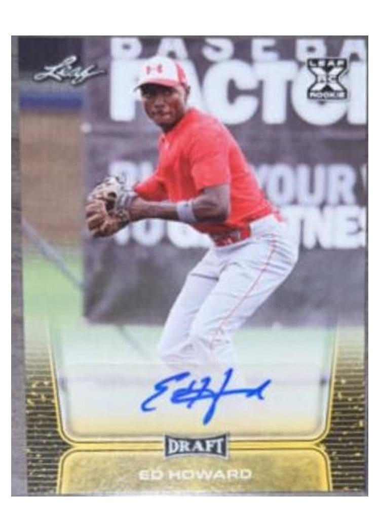 2020 Leaf Draft Hobby Autographs Ed Howard #BA-EH1 card