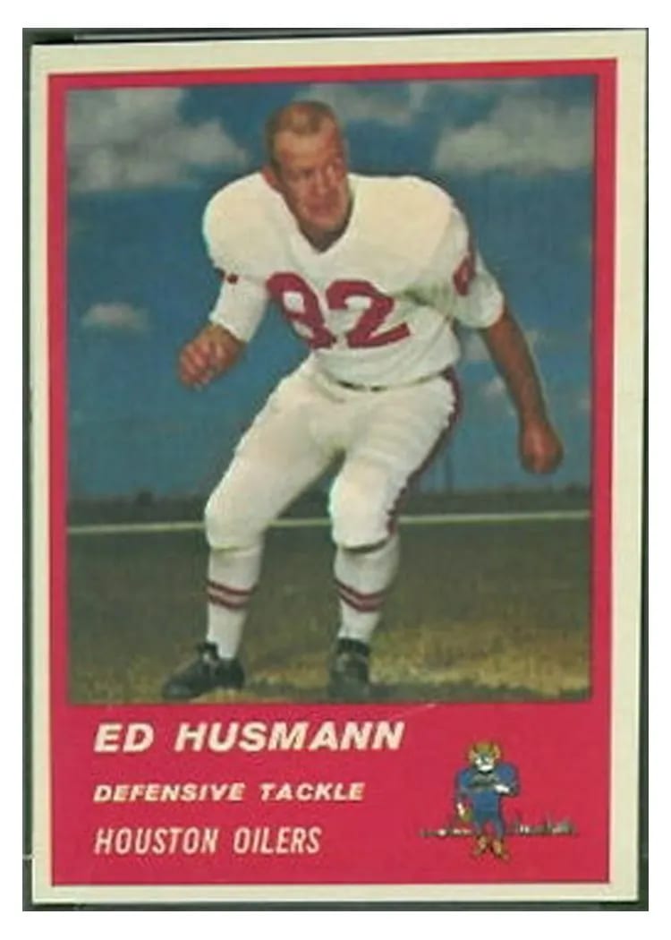 1963 Fleer Ed Husmann #44 card