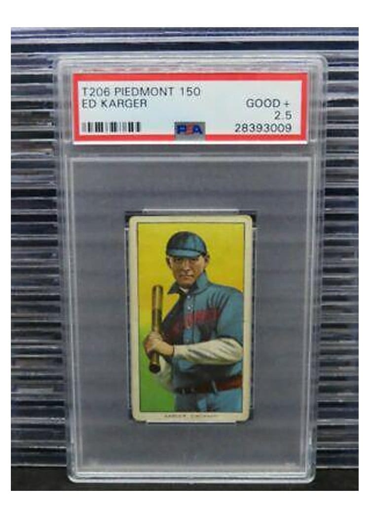 1909 T206 Piedmont 150 Ed Karger card