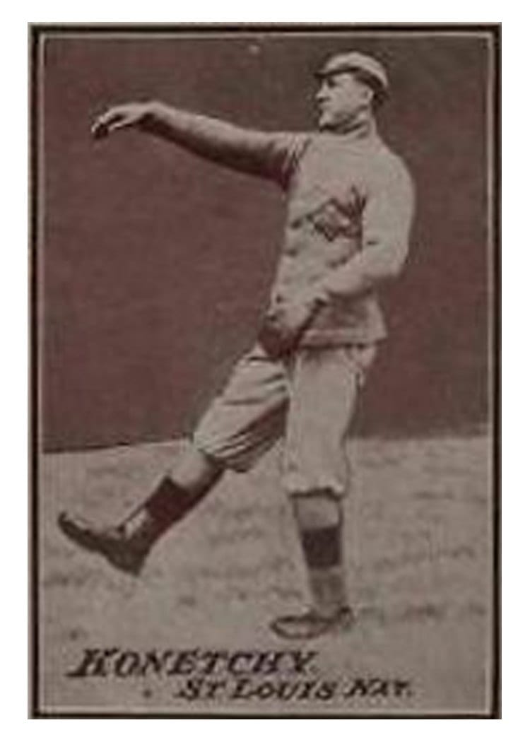 1913 National Game Ed Konetchy card