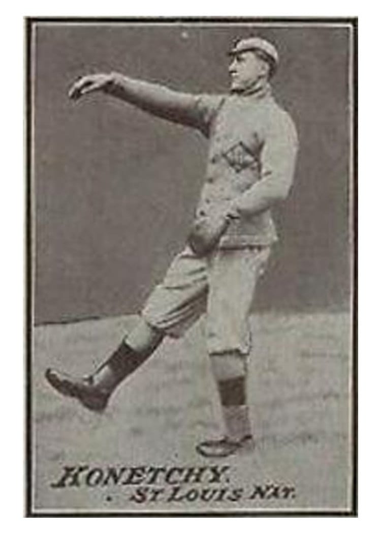 1913 Tom Barker Game Ed Konetchy card