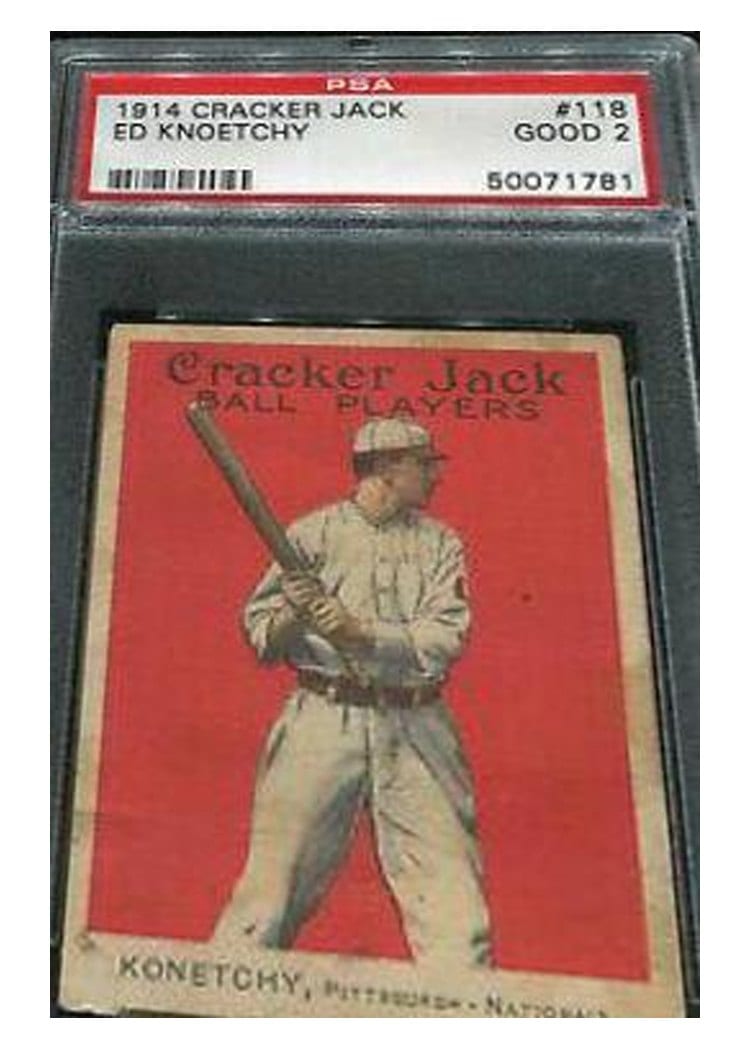 1914 Cracker Jack Ed Konetchy #118 card