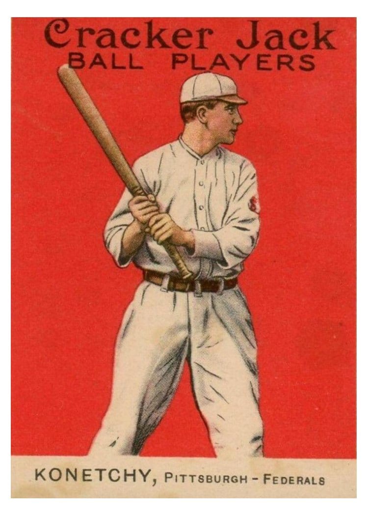 1915 Cracker Jack Ed Konetchy #118 card