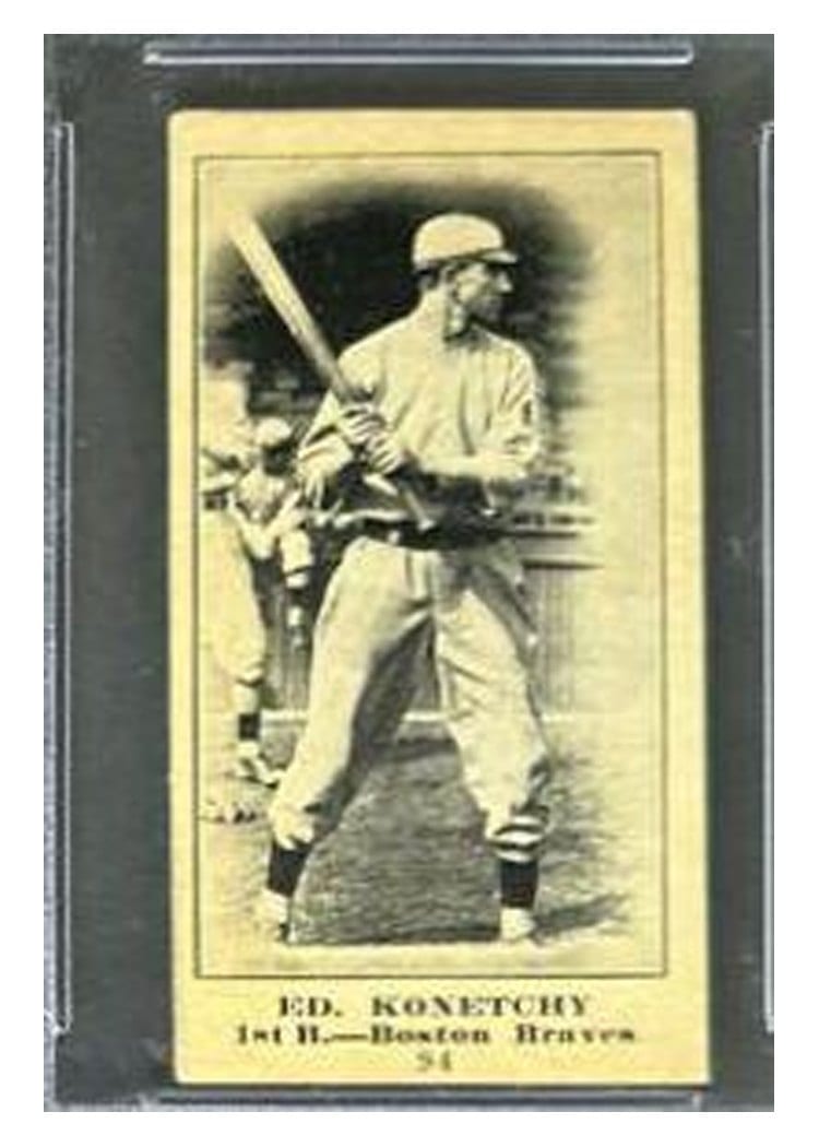 1916 M101 5 Sporting News Ed. Konetchy Blank Back #94 card