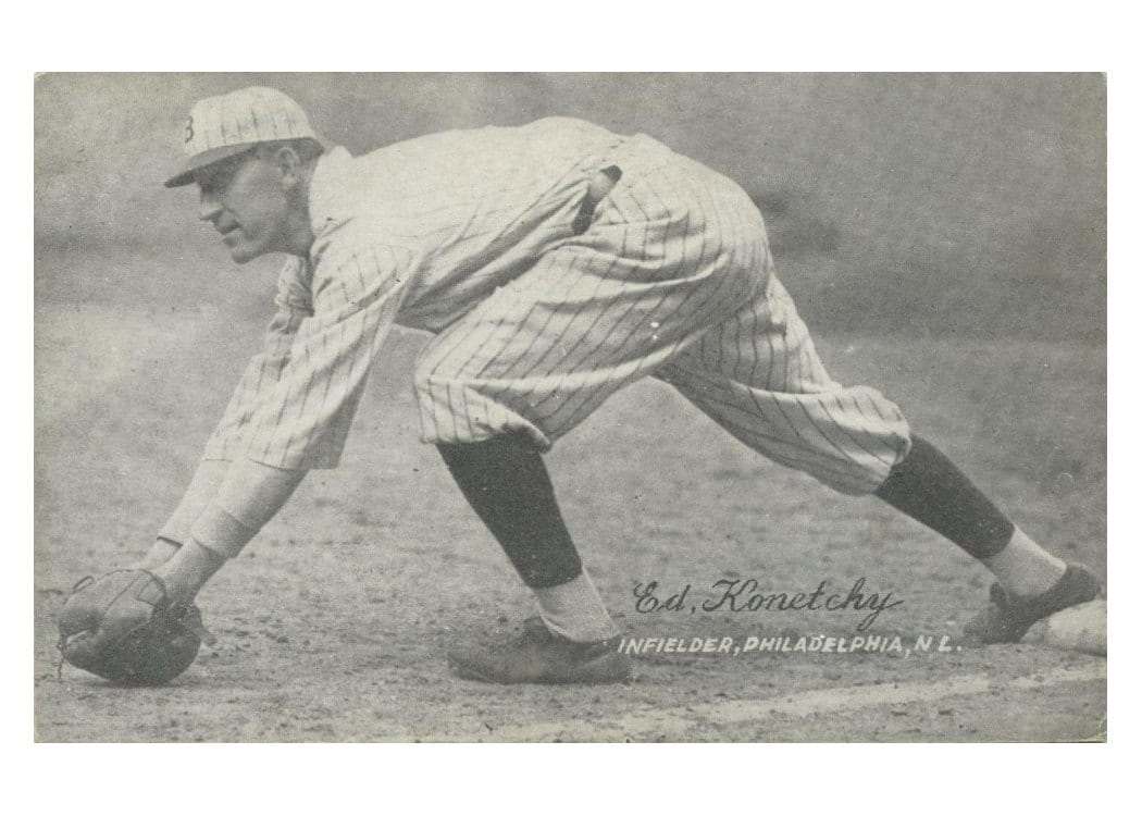 1921 Exhibits Ed Konetchy card