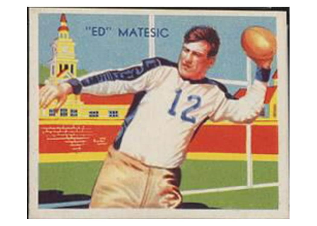 1935 National Chicle Ed Matesic #4 card