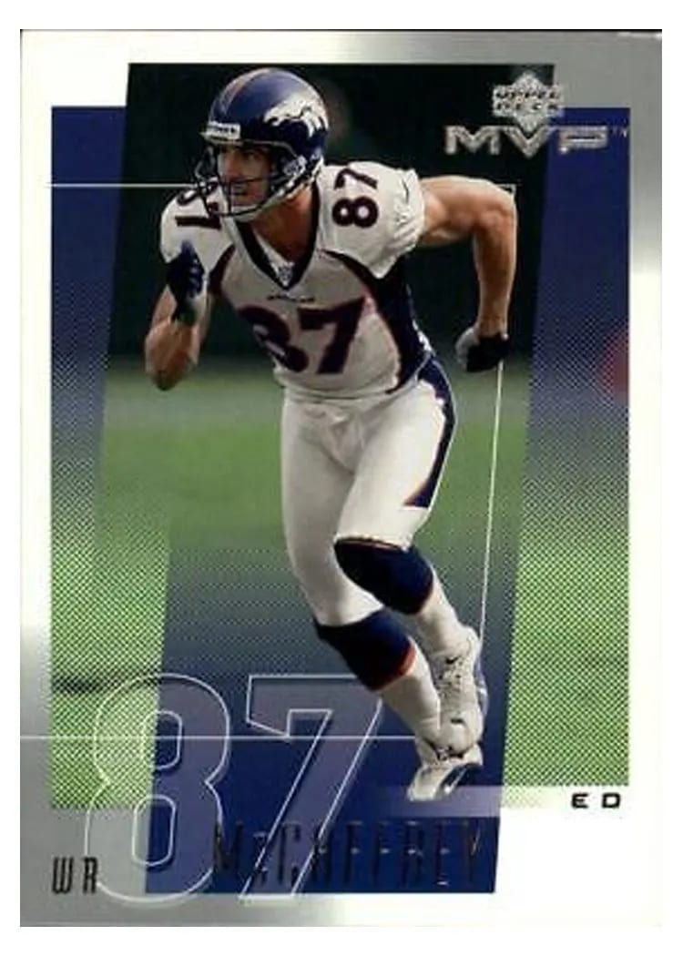 2001 Upper Deck MVP Ed McCaffrey #82 card