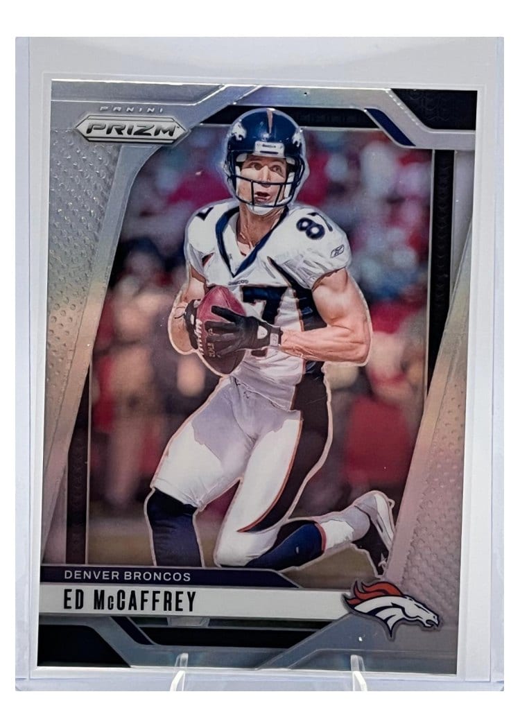 2024 Panini Prizm Base Set Ed McCaffrey Silver #90 card