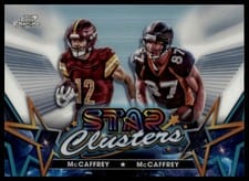 2024 Topps Chrome Cosmic Star Clusters Ed McCaffrey / Luke McCaffrey #SCL-12 card