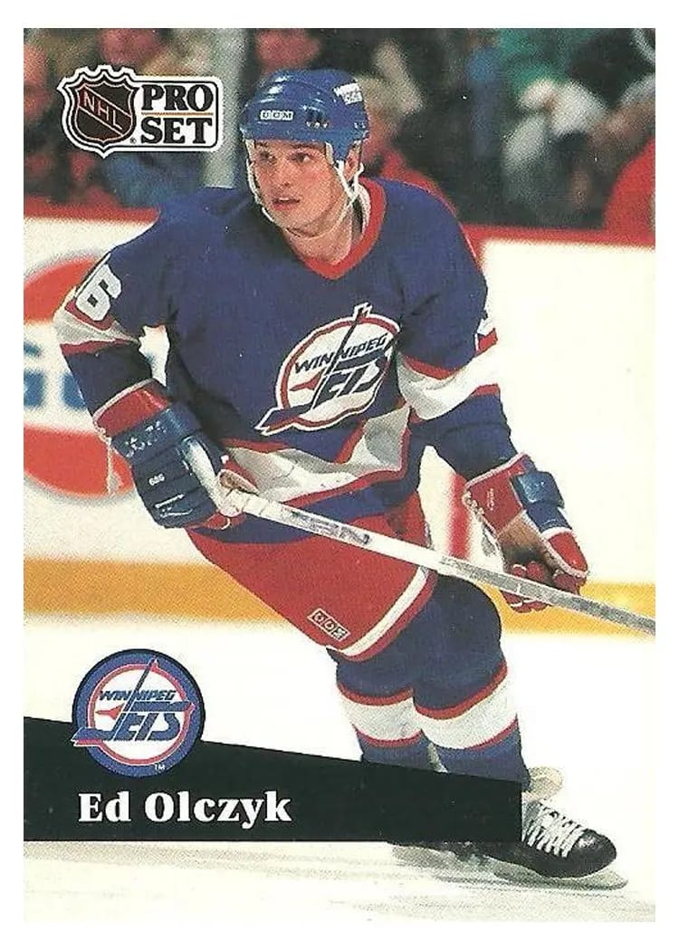 1991 Pro Set Ed Olczyk #265 card