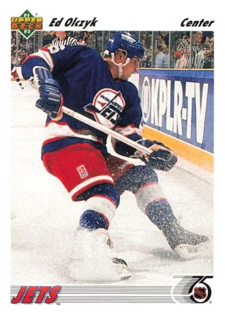 1991 Upper Deck Ed Olczyk #387 card