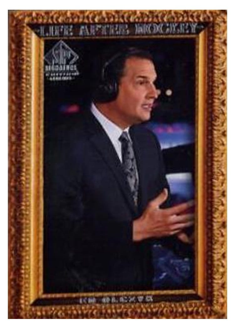 2020-21 SP Signature Edition Legends Life After Hockey Ed Olczyk #LA-16 card