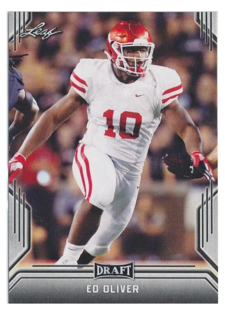2019 Leaf Draft Ed Oliver #28 card