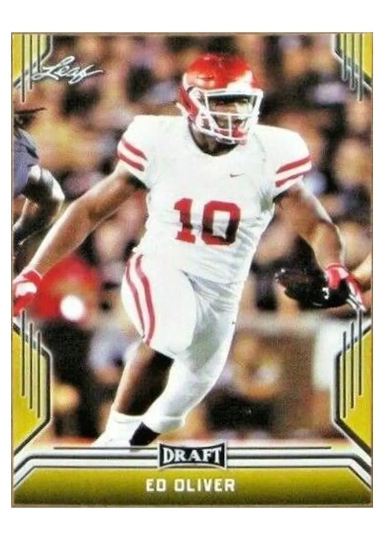 2019 Leaf Draft Ed Oliver #28 card
