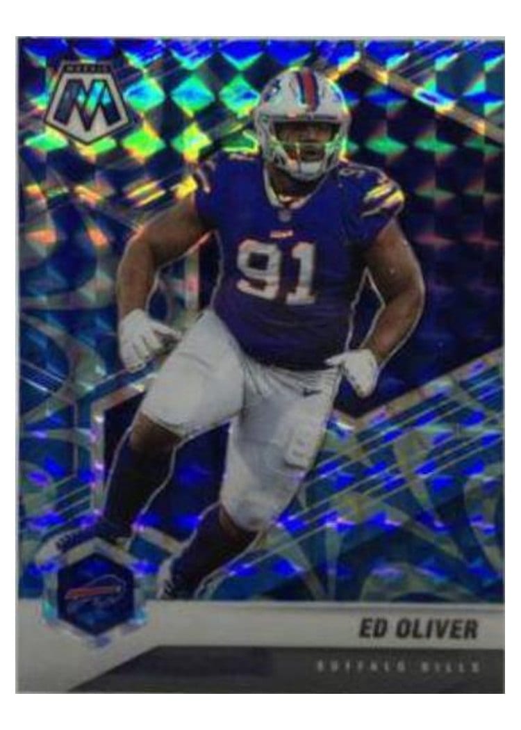 2021 Panini Mosaic Base Set Ed Oliver Reactive Blue Mosaic #31 card
