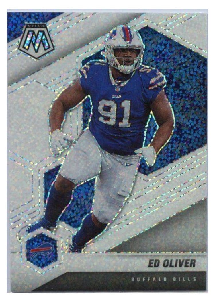 2021 Panini Mosaic Base Set Ed Oliver White Mosaic #31 card