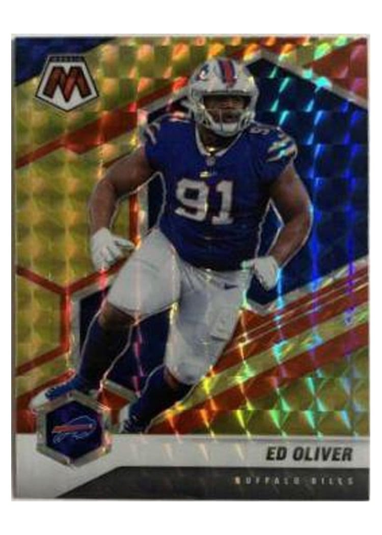 2021 Panini Mosaic Base Set Ed Oliver Gold Mosaic #31 card