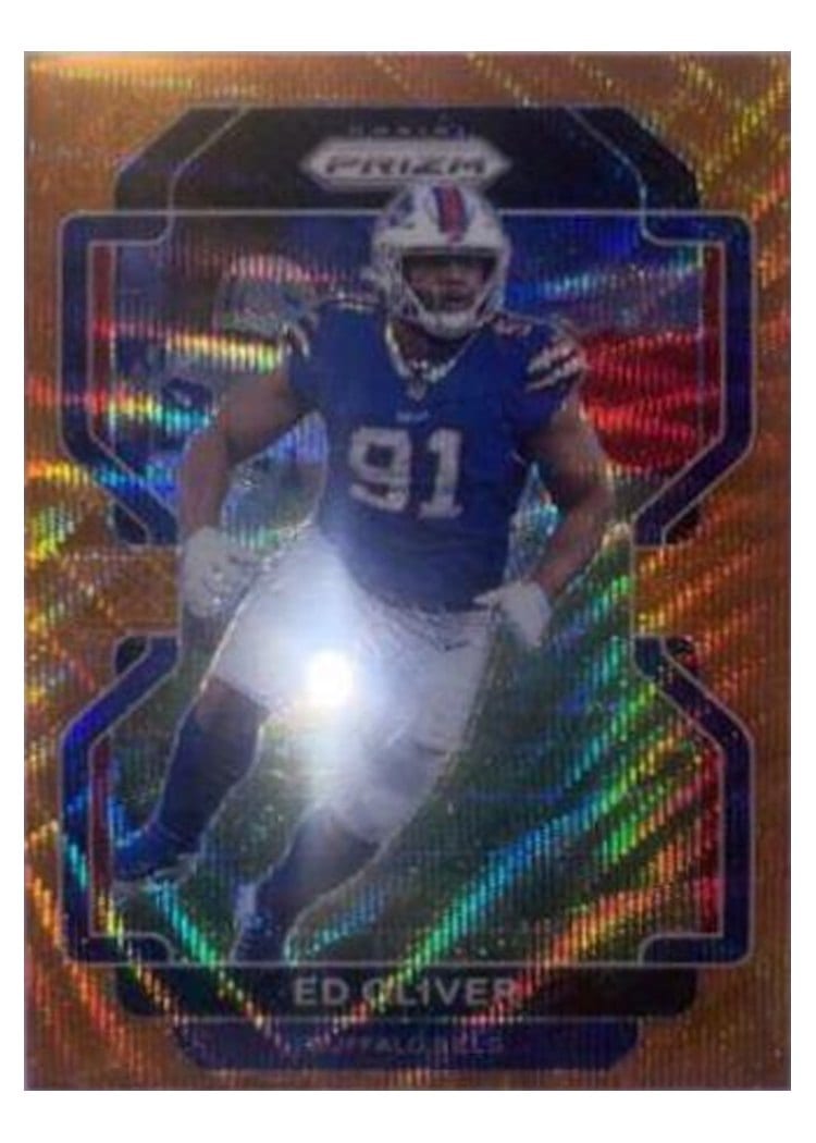 2021 Panini Prizm Base Set Ed Oliver Orange Wave Prizm #119 card