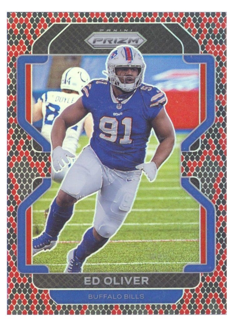 2021 Panini Prizm Base Set Ed Oliver Snakeskin Prizm #119 card
