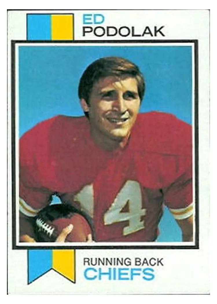 1973 Topps Ed Podolak #373 card