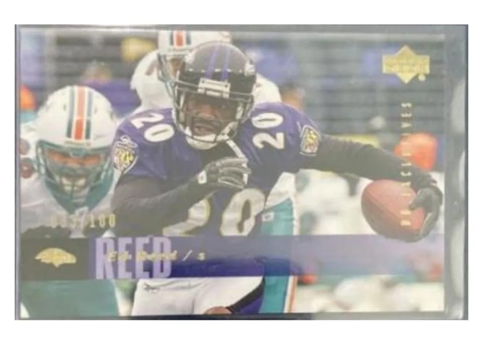 2006 Upper Deck Ed Reed Exclusives Gold #18 card