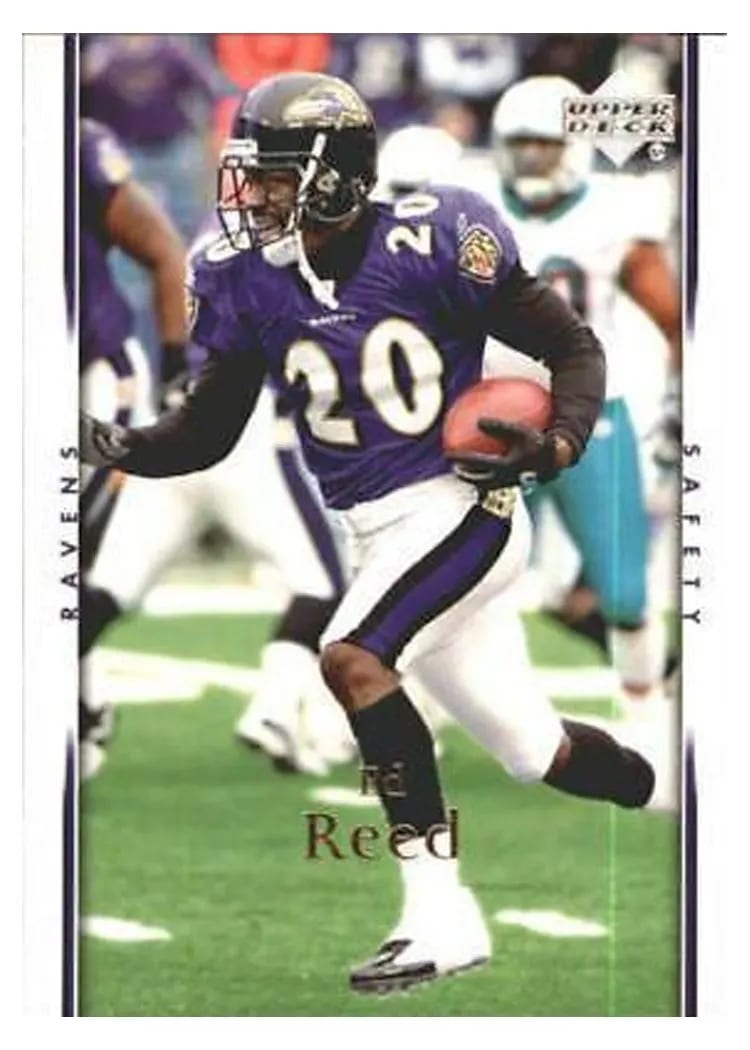 2007 Upper Deck Ed Reed #12 card
