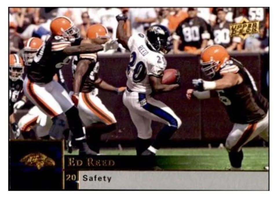 2009 Upper Deck Ed Reed #14 card
