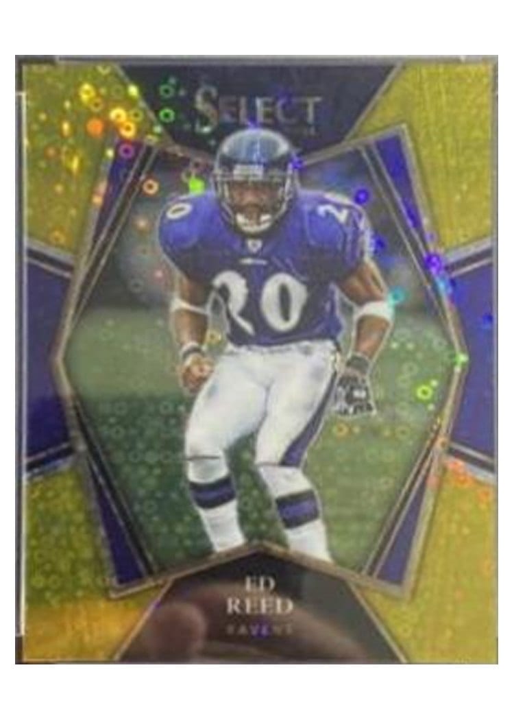 2021 Panini Select Ed Reed Gold Disco #140 card
