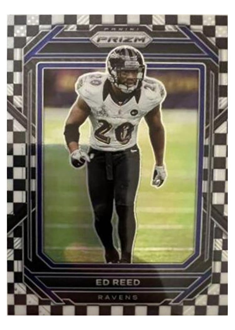 2022 Panini Prizm Base Set Ed Reed Black White Checker #28 card