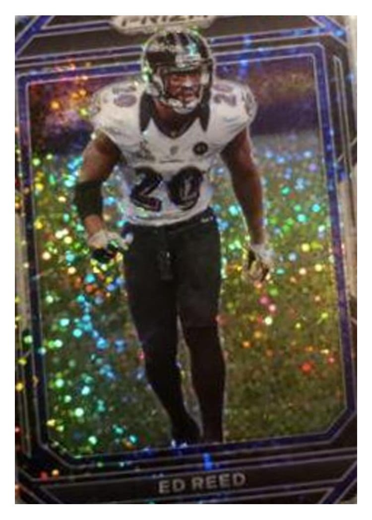 2022 Panini Prizm Base Set Ed Reed White Sparkle #28 card