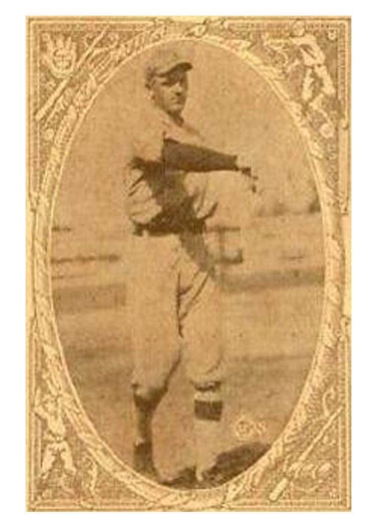 1922 E120 American Caramel Ed Rommel card