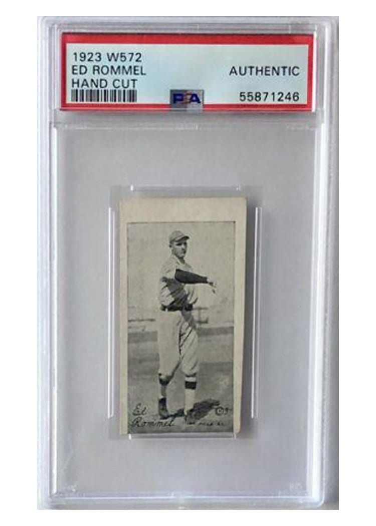 1923 W572 Ed Rommel card