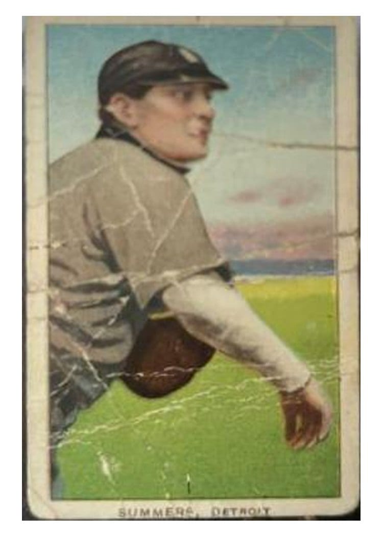 1909 T206 Sovereign 350 Ed Summers card