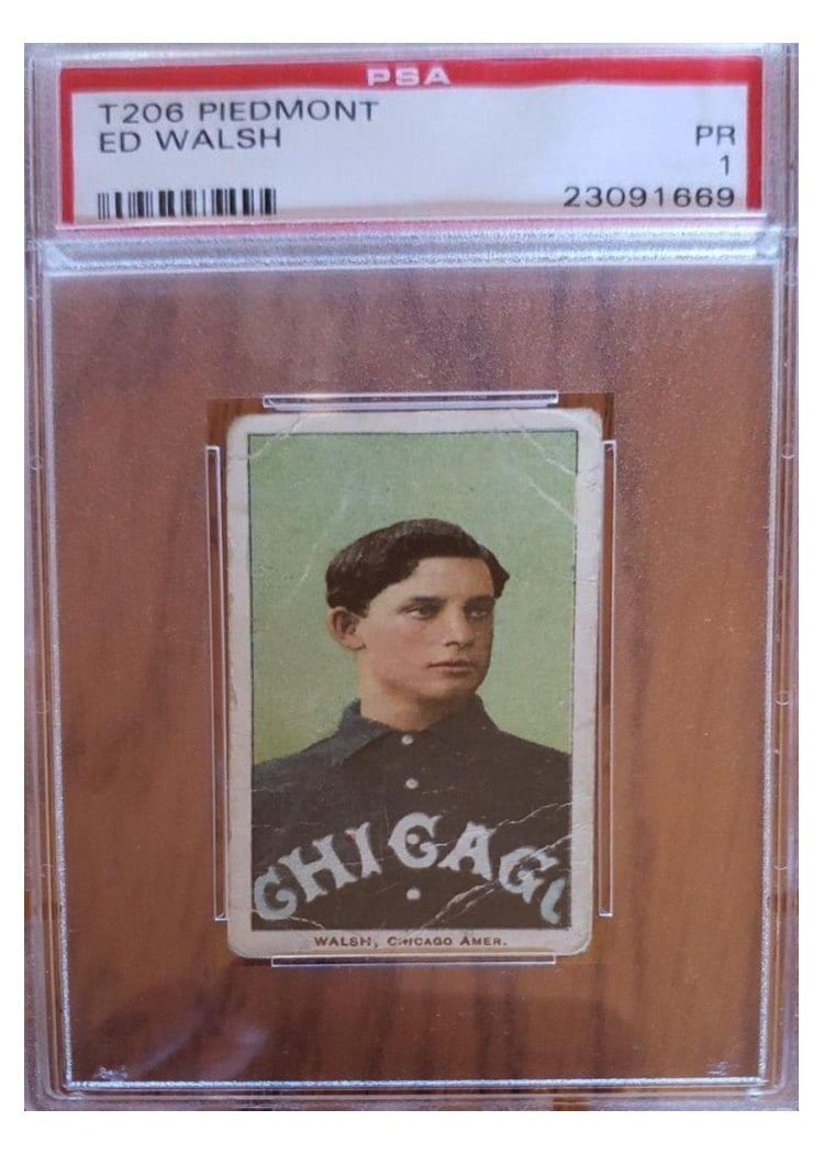 1909 T206 Piedmont 350 Ed Walsh card