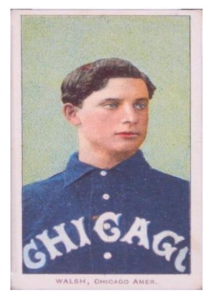 1909 T206 Sovereign 150 Ed Walsh card