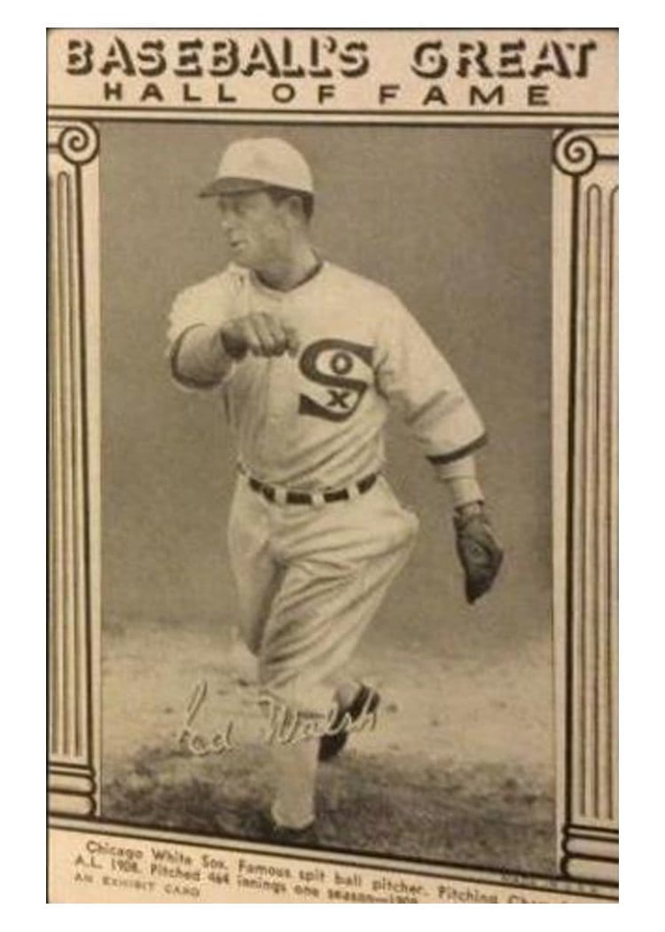 1948 Baseball's Great Hall of Fame Exhibits Ed Walsh card